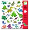 160 stickers Dinosaures
