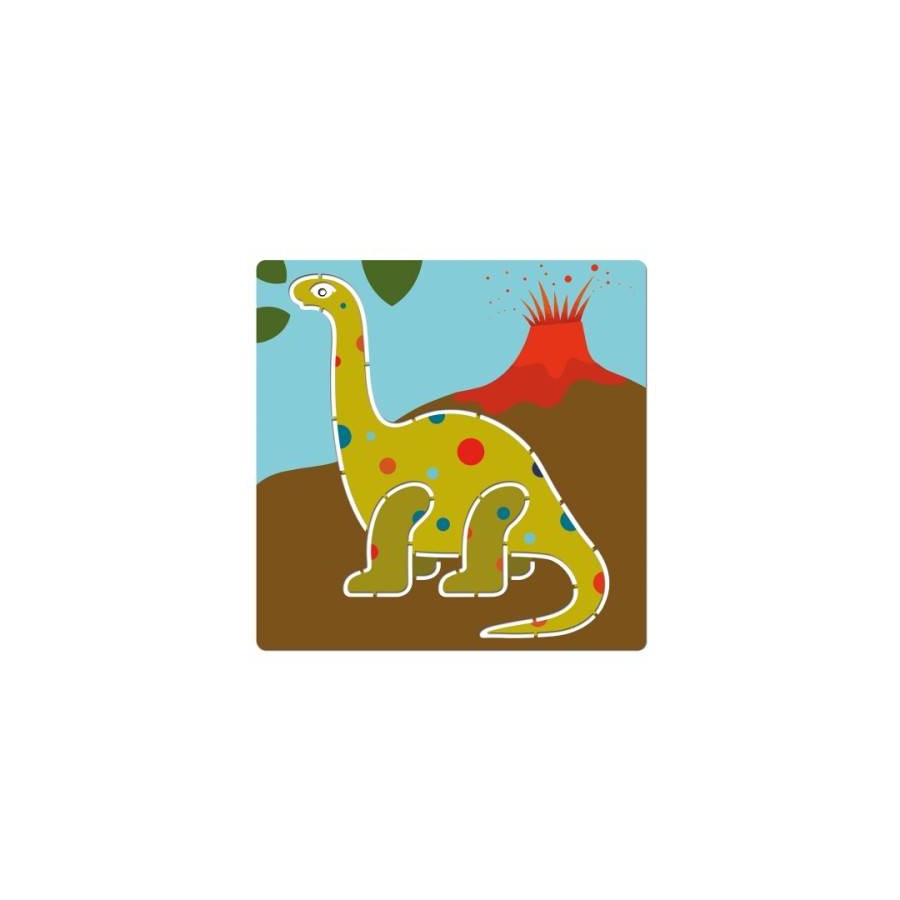 5 pochoirs dinosaures Djeco
