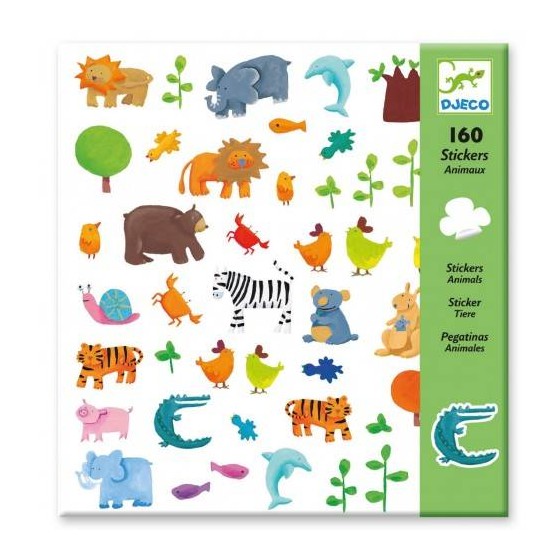 160 stickers Animaux