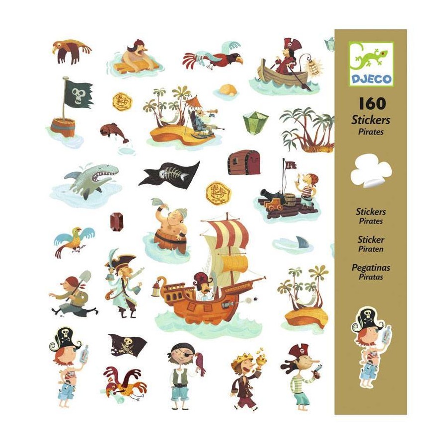 160 stickers pirates Djeco