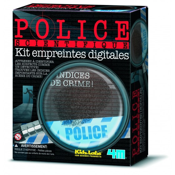 4M Kit police scientifique empreintes digitales