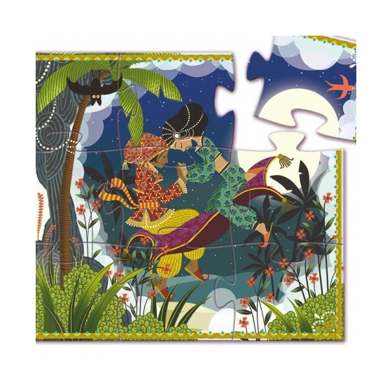 Puzzle silhouette Aladin 24 pièces