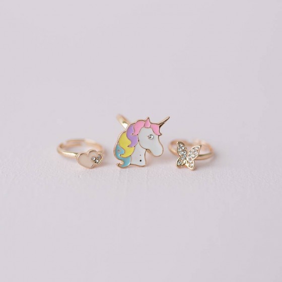 Bagues Butterfly & Unicorn