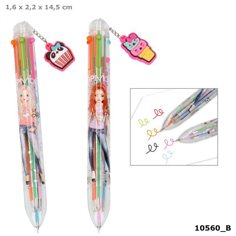 Stylo 6 Couleurs Topmodel Stylo A Billes Papeterie Enfant