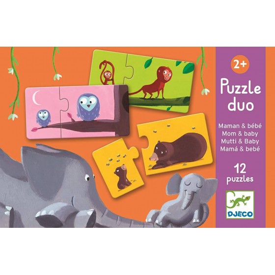 Puzzle duo Maman et bébé Djeco DJ08157