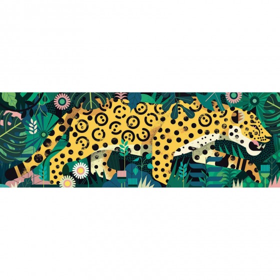 Puzzle gallery leopard 1000 pièces djeco