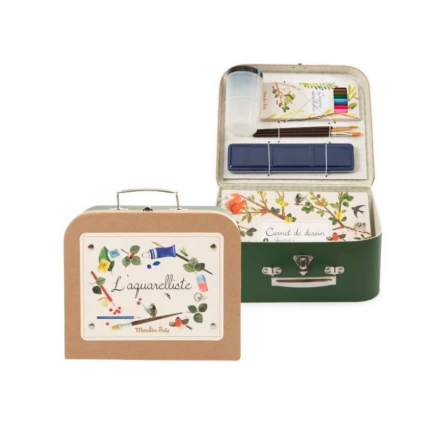 Valise aquarelliste le jardin du moulin Moulin Roty