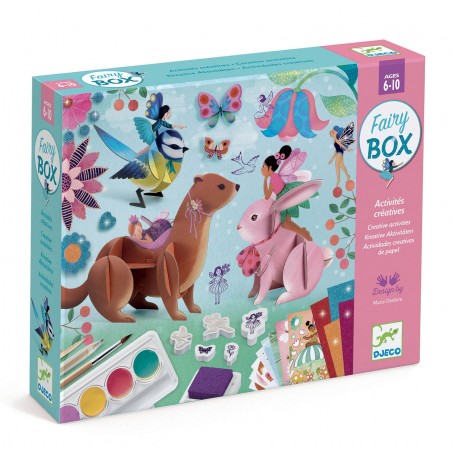 Coffret Multi activités Fairy box Djeco - Loisirs créatifs enfant
