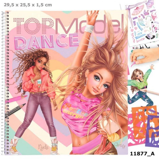 TOPModel Album à colorier Dance