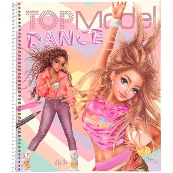 Topmodel album à colorier dance Depesche