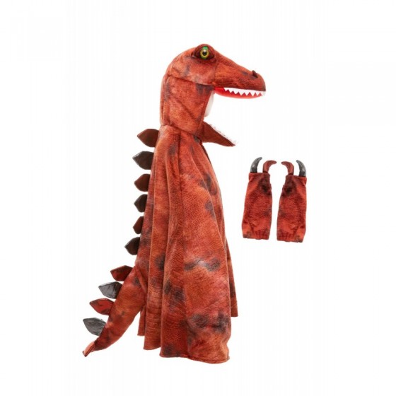 Cape de T-Rex Grandasaurus avec griffes rouge/noir - 7/8ANS