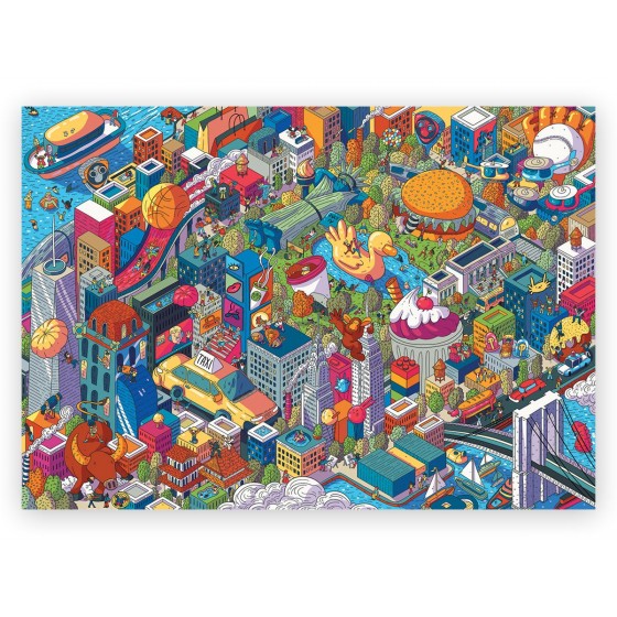 Puzzle 1000 pièces Imaginary cities NY