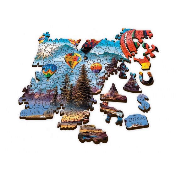 Puzzle en bois 1000 pièces - Montgolfières
