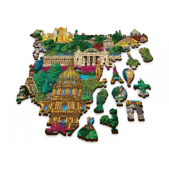 Puzzle en bois 1000 pièces - France