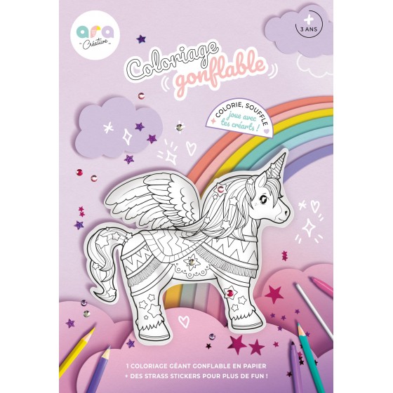 Coloriage gonflable licorne...