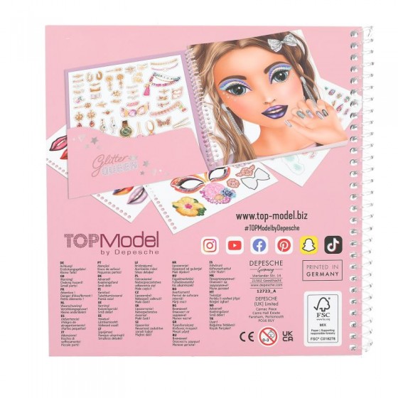 Kit loisirs créatifs Depesche TOPModel Top Model Maquillage Studio