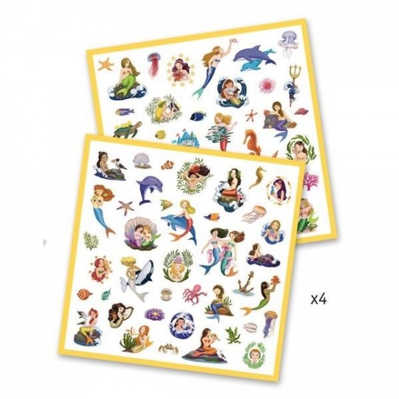 160 stickers Sirènes