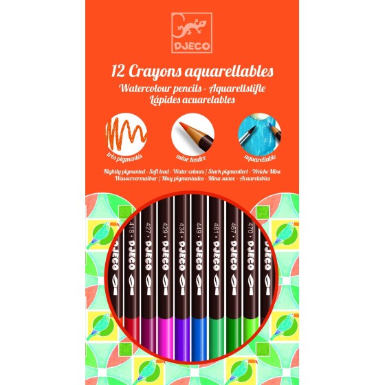 12 crayons Aquarelle classique