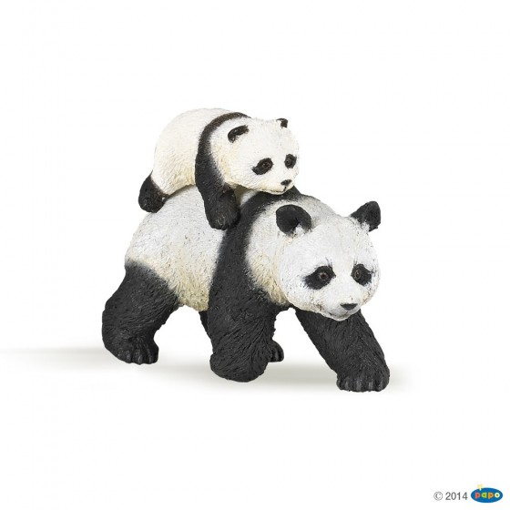 Figurine panda et son bébé Papo 50071