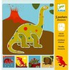 5 pochoirs dinosaures