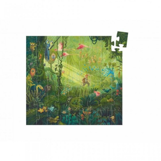 Puzzle silhouette Dans la jungle 54 pièces