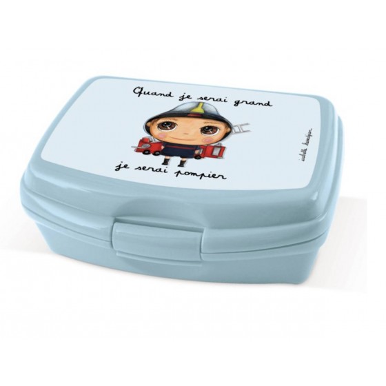 Lunch box pompier ISABG131 boite à gouter Isabelle Kessdjian Label tour