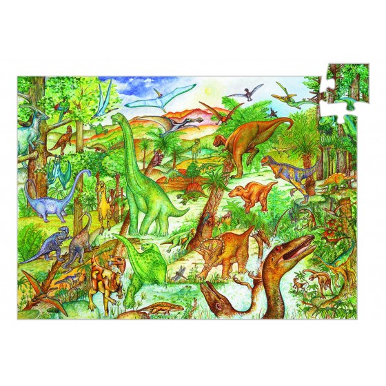 Puzzle Dinosaures 100 pièces + livret